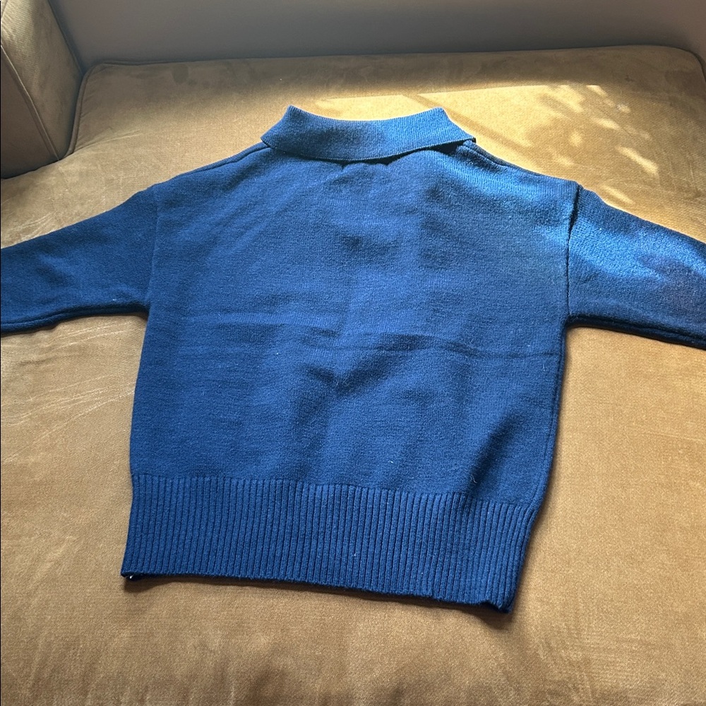 Blue Collared Sweater - Picture 4 of 5